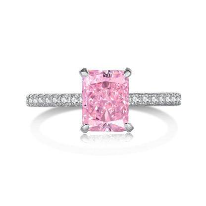 2.0 Carat Dazzling Sparkling Radiant Cut Party Ring