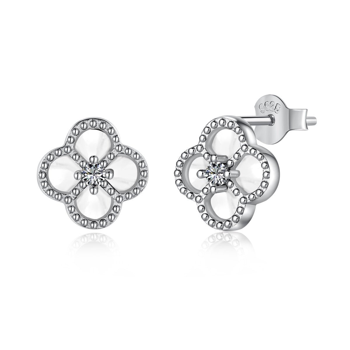 Four-Leaf Clover Flower Shape Exquisite Earrings