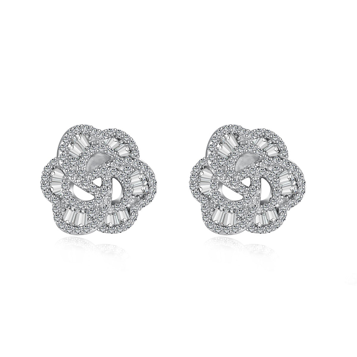 Exquisite Flower Shape Daily Earrings