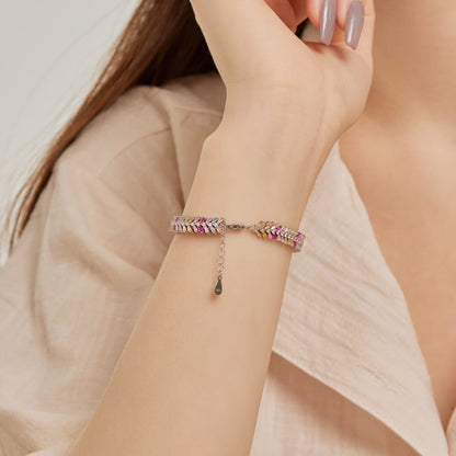 Dainty Radiant Emerald Cut Daily Bracelet