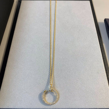 [Love More]JUSTE NECKLACE GOLD DIAMONDS