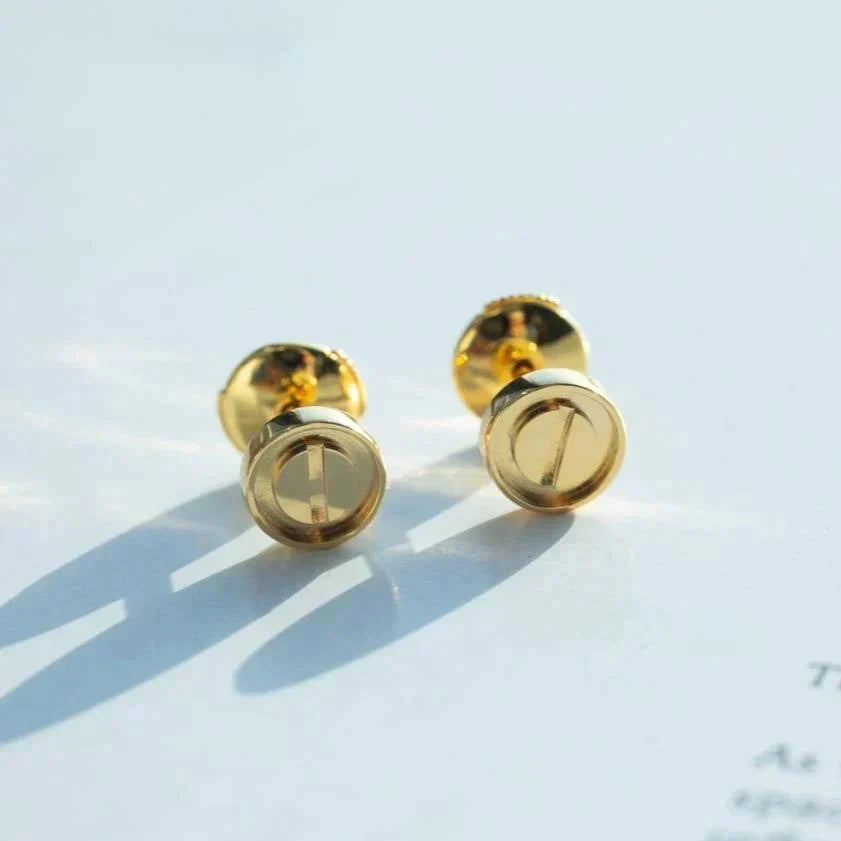 [Love More] LIEBE OHRRINGE GOLD 10MM