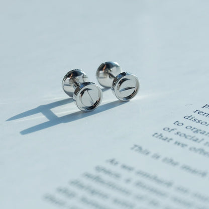 [Love More]LIEBE OHRRINGE SILBER 10MM