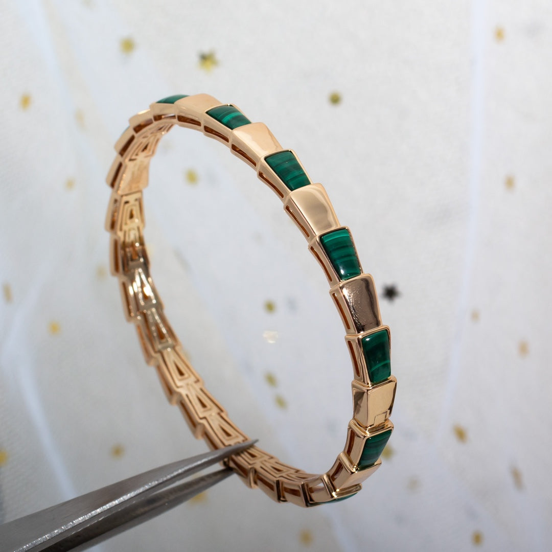 [Love More]SERPENTI ARMBAND ROTGOLD MALACHIT 