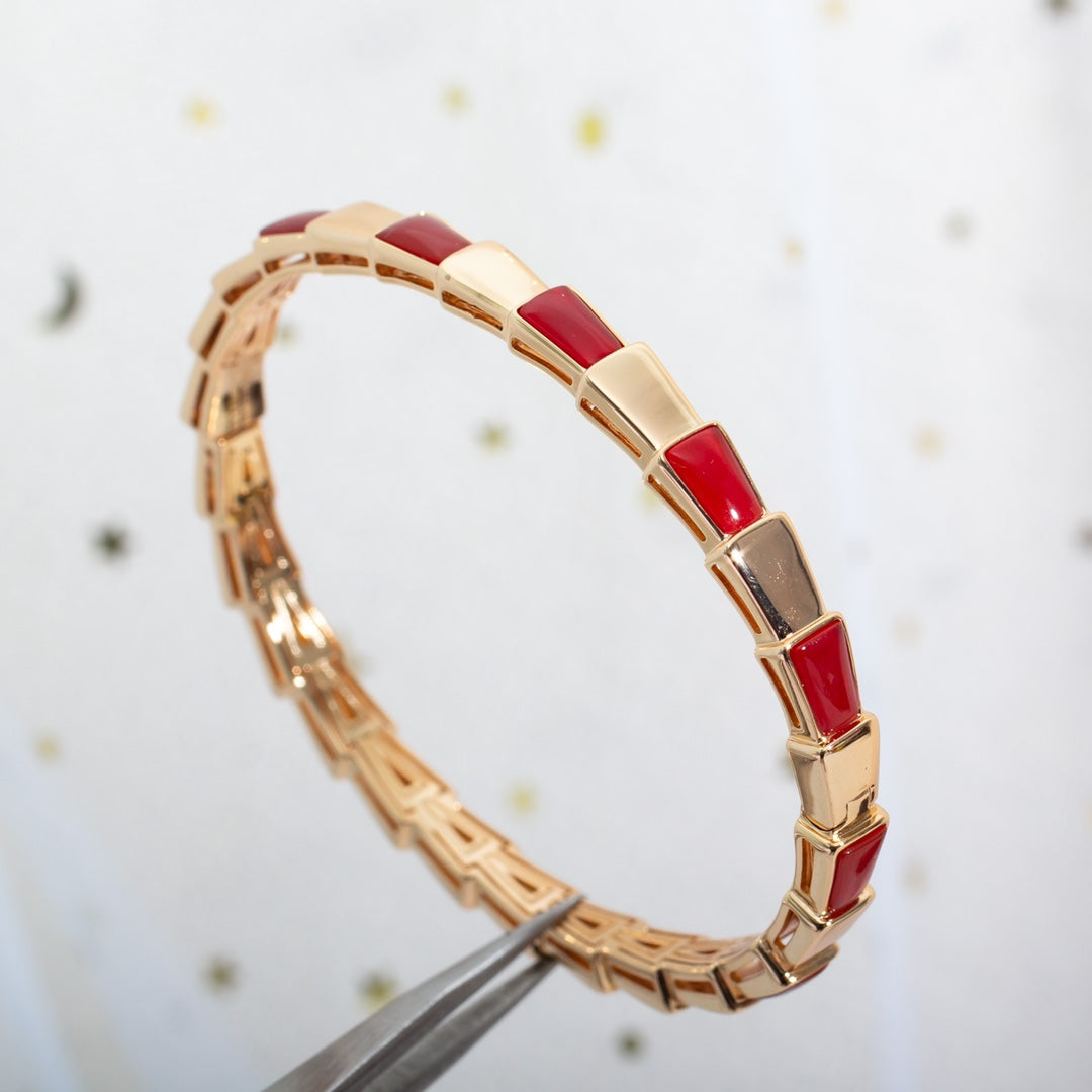 [Love More]SERPENTI BRACELET PINK GOLD RUBELLITE