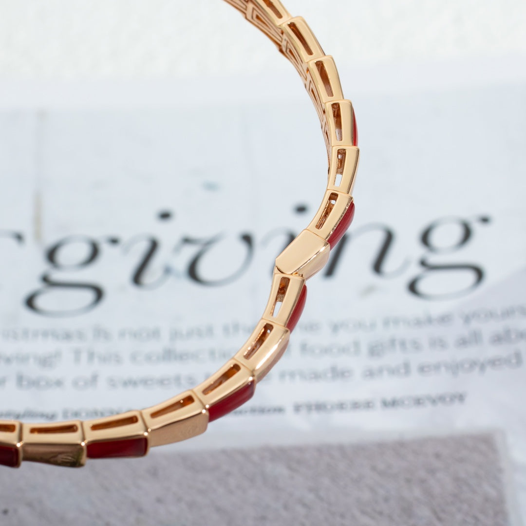 [Love More]SERPENTI BRACELET PINK GOLD RUBELLITE