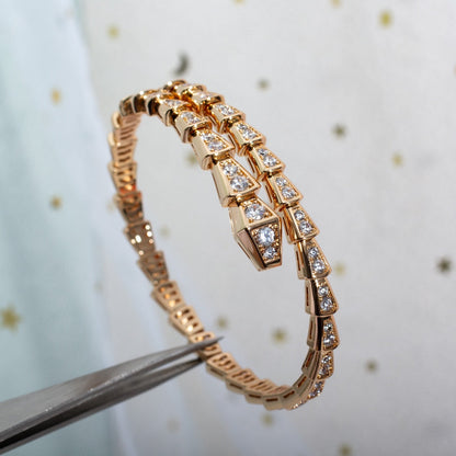 [Love More]SERPENTI ARMBAND 6,8MM ROTGOLD DIAMANT 