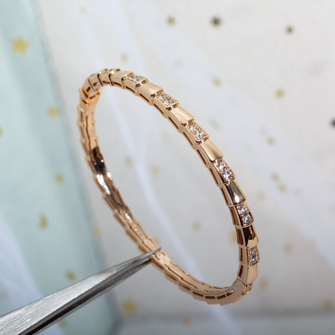 [Love More]SERPENTI SMALL BRACELET PINK GOLD DIAMOND