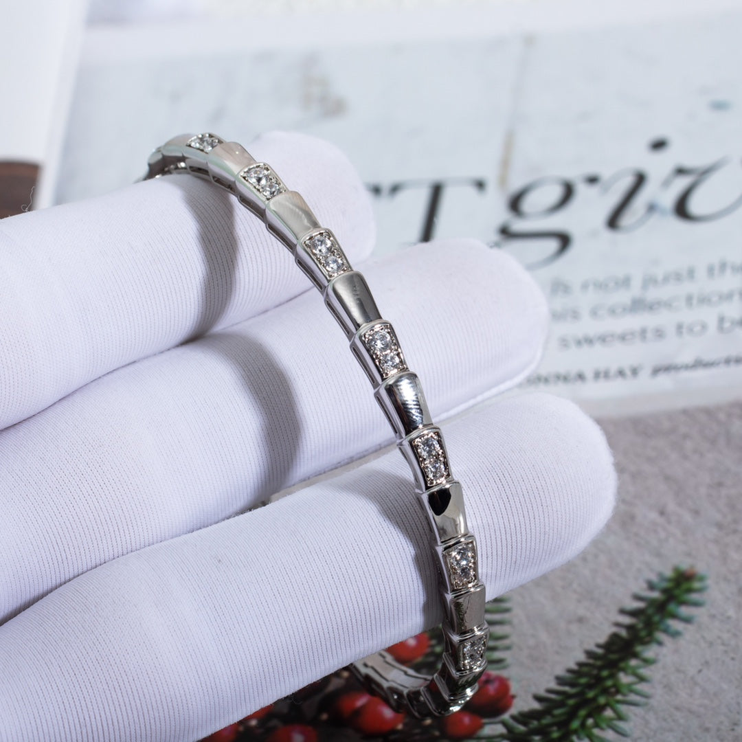 [Love More]SERPENTI ARMBAND SILBER DIAMANT