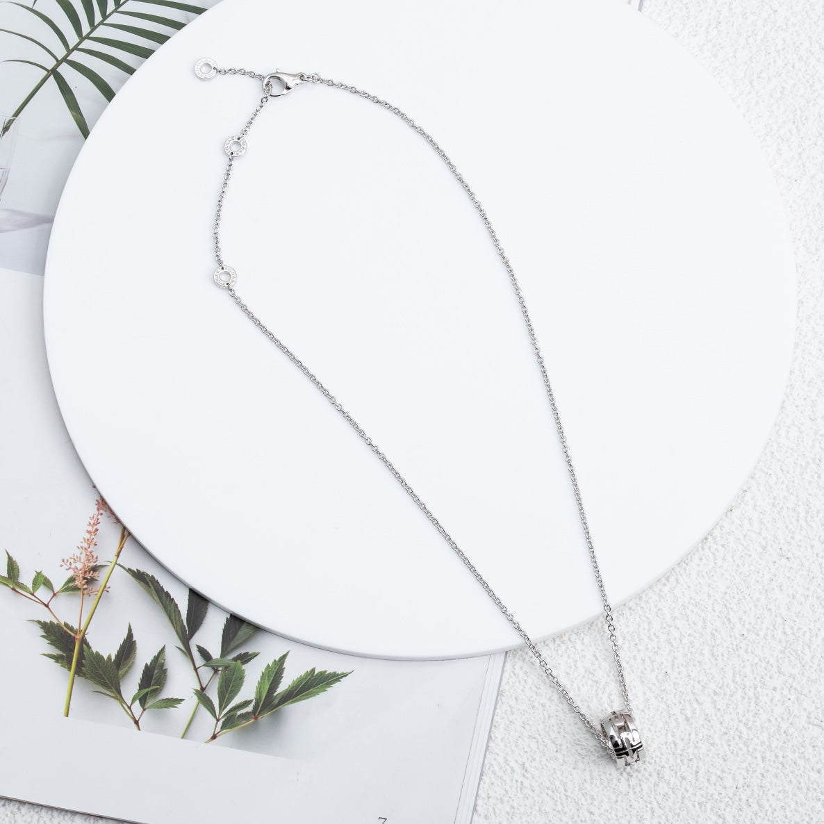 [Love More]PARENTESI NECKLACE SILVER