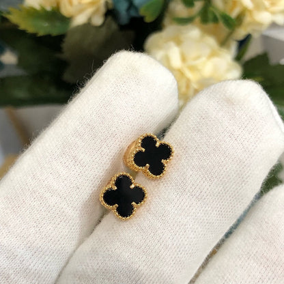 [Love More]CLOVER MINI GOLD EARRINGS