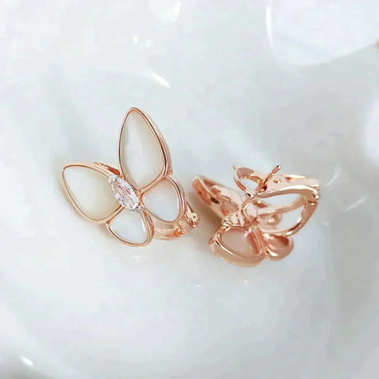 [Love More]BUTTERFLY MOP DIAMOND EARRINGS