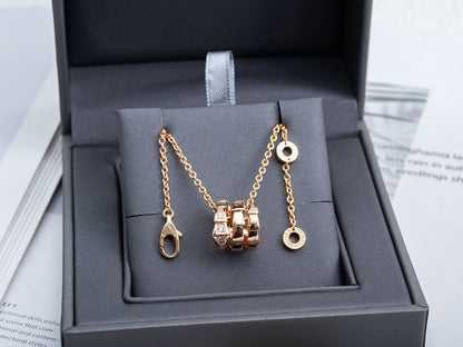 [Love More]SERPENTI PINK GOLD NECKLACE DIAMOND