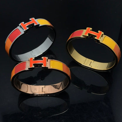 [Love More]H ARMBAND ORANGE REGENBOGEN KERAMIK