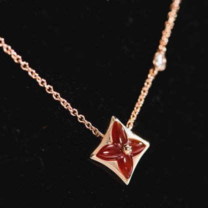 [Love More]Sternkette Roségold 1 Diamant