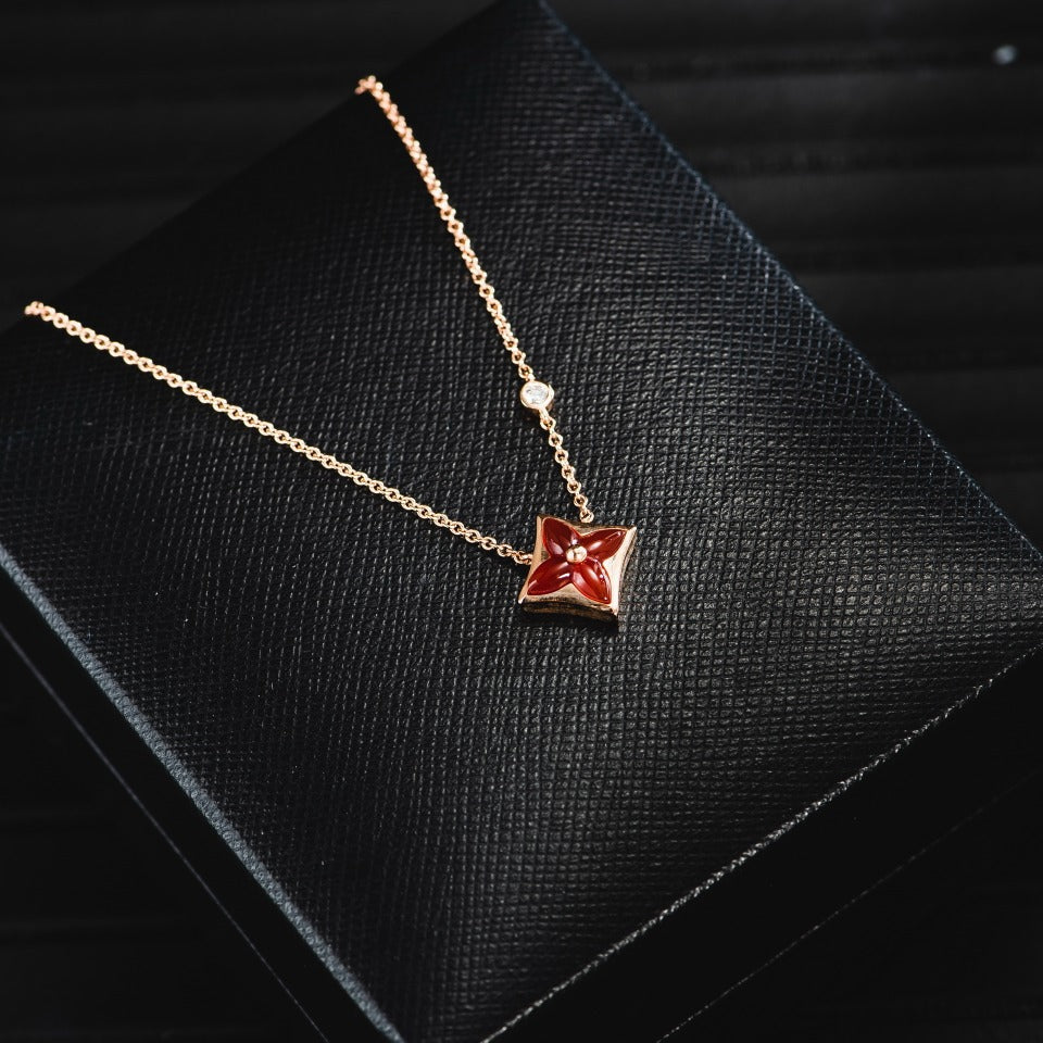 [Love More]Sternkette Roségold 1 Diamant