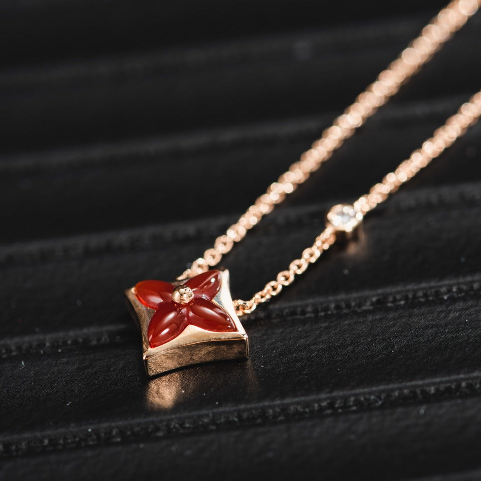 [Love More]Sternkette Roségold 1 Diamant