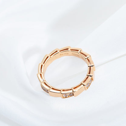 [Love More]SERPENTI RING PINK GOLD  3MM