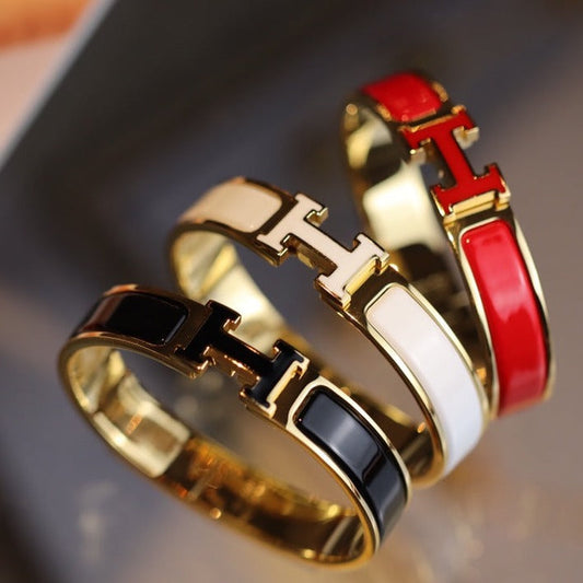 [Love More]H-Armband 12 mm Gold