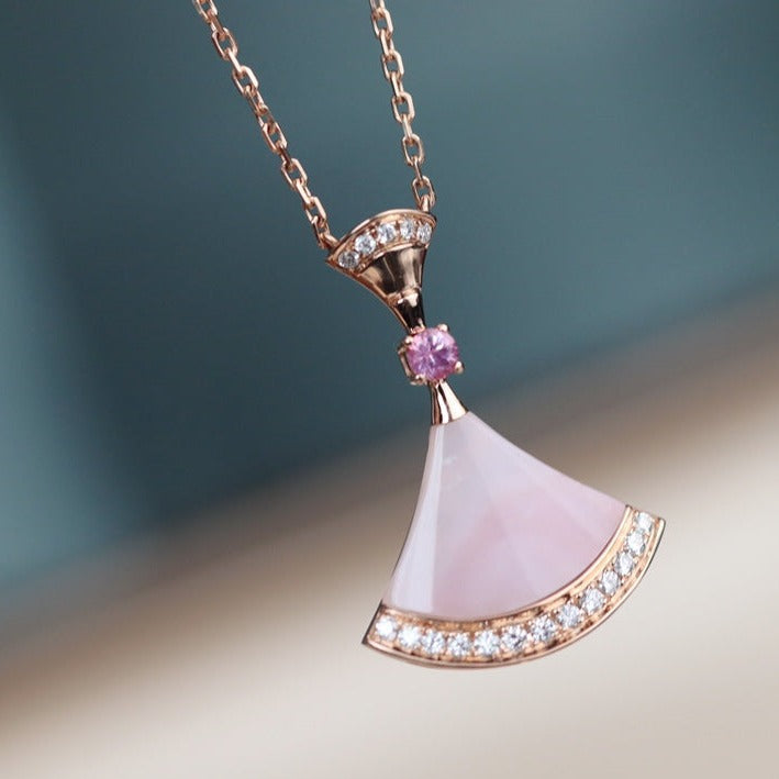 [Love More]DREAM NECKLACE PINK MOP DIAMOND