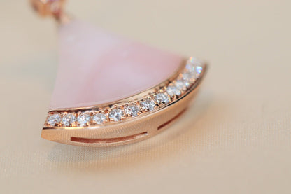 [Love More]DREAM NECKLACE PINK MOP DIAMOND