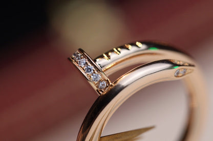 [Love More]JUSTE RING 2,65 MM ROTGOLD DIAMANT