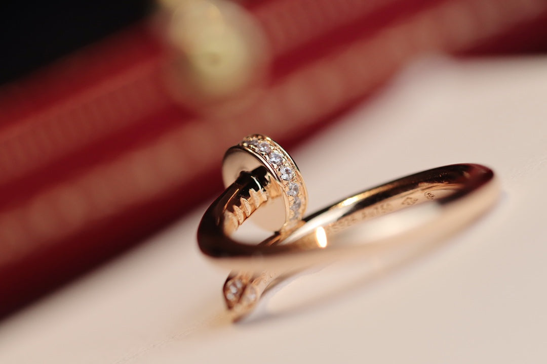 [Love More]JUSTE RING 2,65 MM ROTGOLD DIAMANT