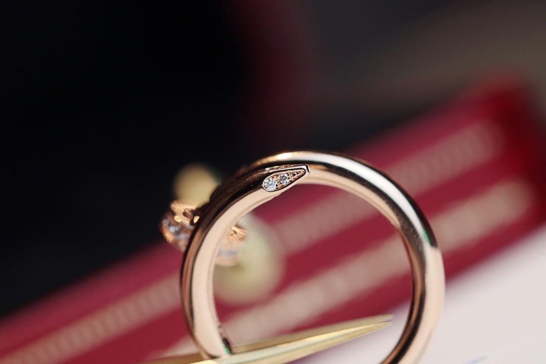 [Love More]JUSTE RING 2,65 MM ROTGOLD DIAMANT