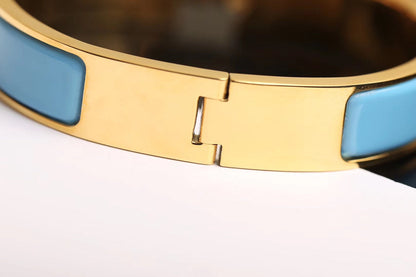 [Love More]H CLOUD BLUE ARMBAND GOLD DIAMANT