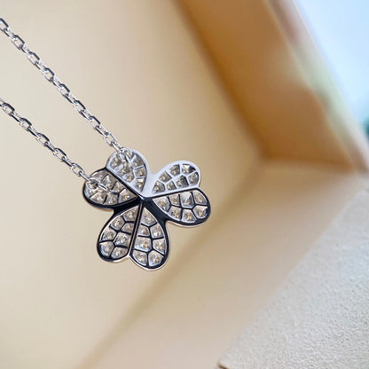 [Love More]CLOVER DIAMANT HALSKETTE SILBER