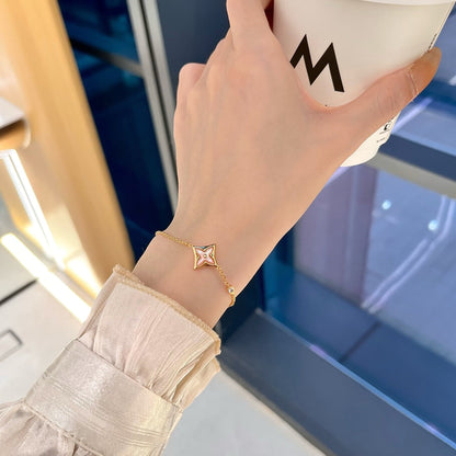 [Love More]STAR 1 DIAMOND PINK GOLD BRACELET