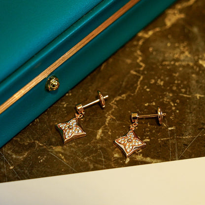 [Love More]STAR DIAMONDS EARRINGS GOLD