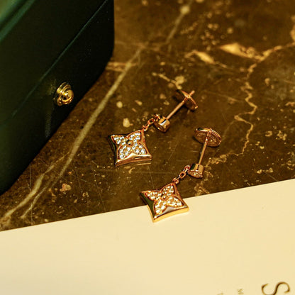 [Love More]STAR DIAMONDS EARRINGS GOLD