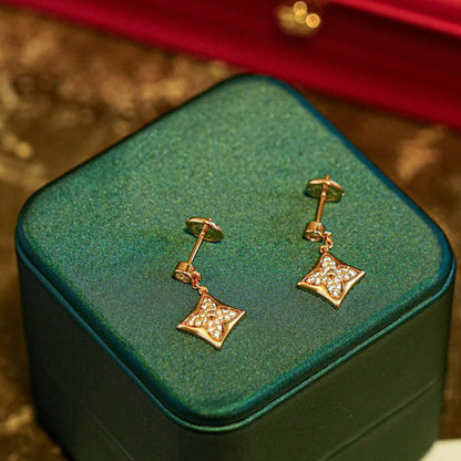 [Love More]STAR DIAMONDS EARRINGS GOLD