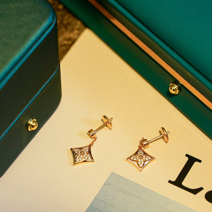 [Love More]STAR DIAMONDS EARRINGS GOLD