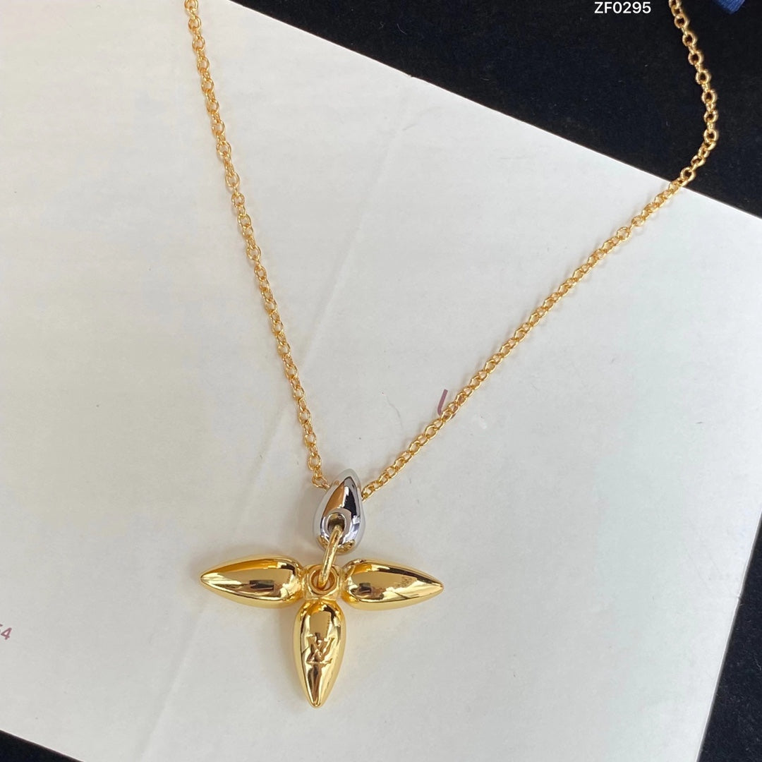 [Love More]LOUISETTE PEDANT GOLD NECKLACE