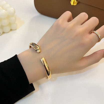 [Love More] PANTHERE GOLD OFFENES ARMBAND