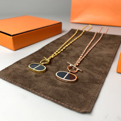 [Love More]CHAINE VERSO BLACK CERAMIC NECKLACE