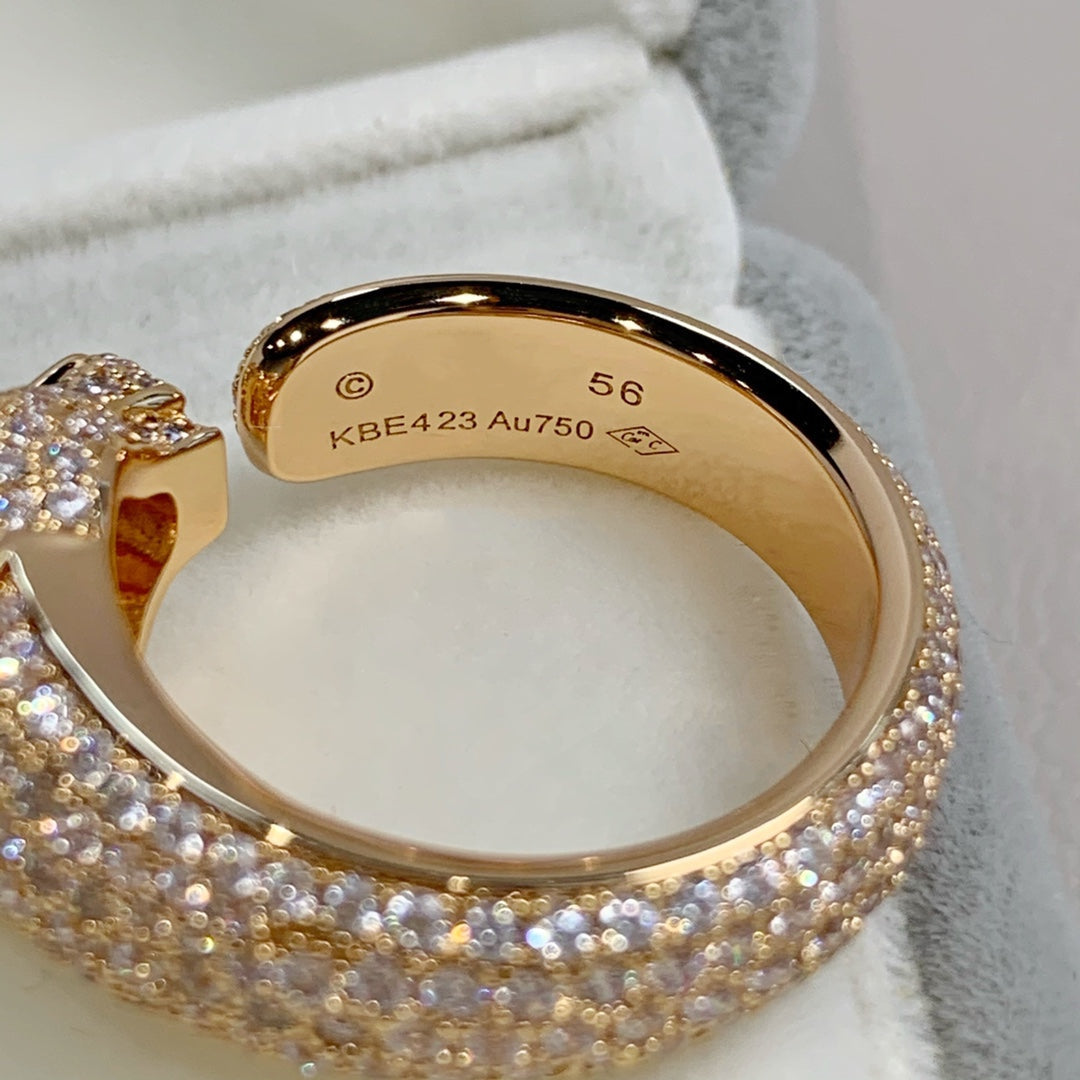 [Love More] PANTHERE ROSÉGOLD-DIAMANTRING