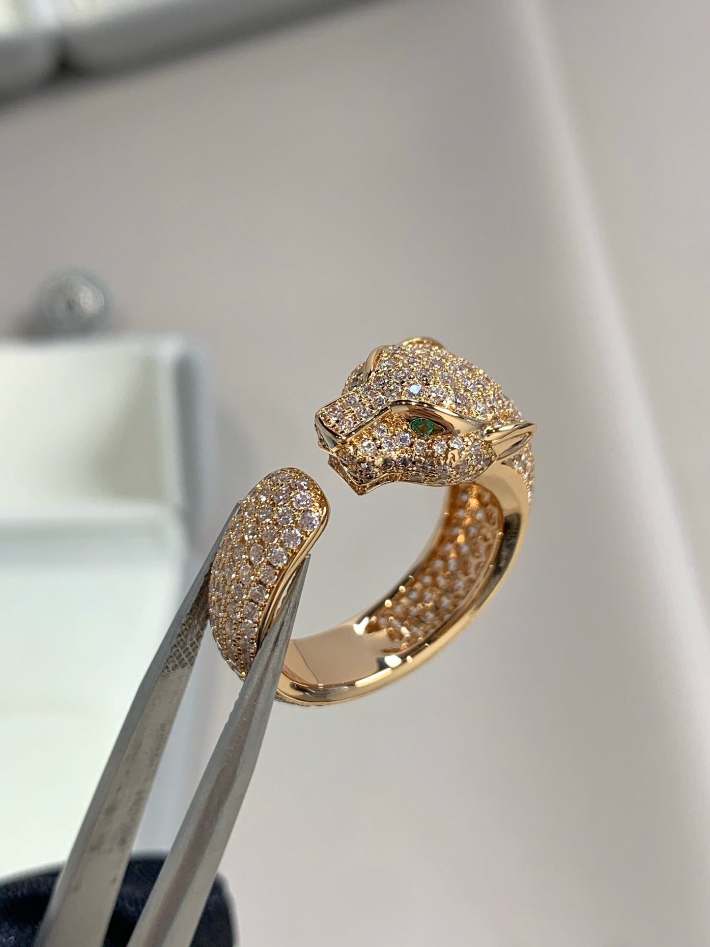 [Love More] PANTHERE ROSÉGOLD-DIAMANTRING