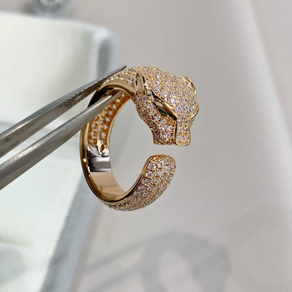 [Love More]PANTHERE PINK GOLD DIAMOND RING