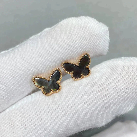 [Love More]BUTTERFLY DARK MOP  EARRINGS