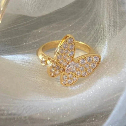 [Love More]BUTTERFLY DIAMOND RING