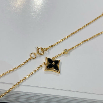 [Love More]STAR BLACK MOP NECKLACE