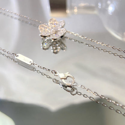 [Love More]FLOWER DIAMOND NECKLACE