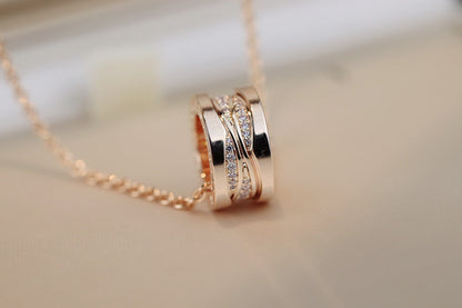 [Love More]ZERO 1 PINK GOLD DIAMOND NECKLACE