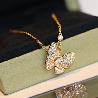 [Love More]BUTTERFLY DIAMOND NECKLACE