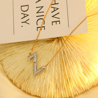 [Love More]VOLT SILVER DIAMOND PEDANT NECKLACE