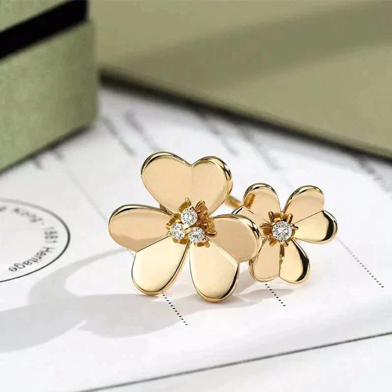 [Love More]CLOVER COMOS GOLD DIAMANTRING