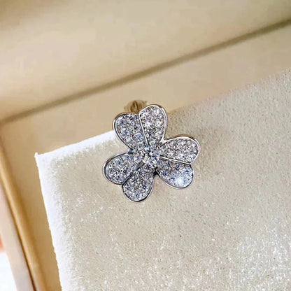 [Love More]CLOVER COMOS DIAMANT OHRRINGE SILBER